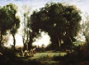 camille corot A Morning; Dance of the Nymphs(Salon of 1850-1851) oil painting artist